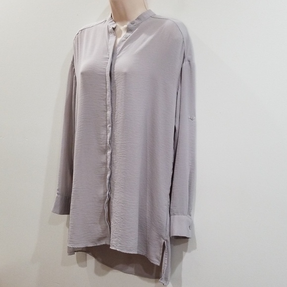 Mossimo tv xs women's gray blouse - Picture 2 of 8